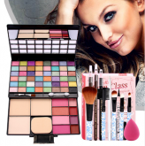 Promoção ! Paleta Makeup + Blush + Delineador + Esponja Puff + Lápis de Sombrancelha