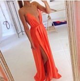 MI027 Vestido Longo Backless Maxi